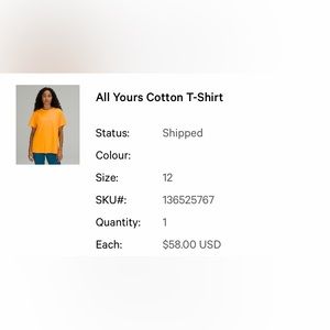 Lululemon All Yours Tee